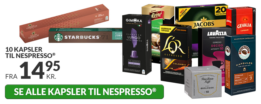 Nespresso® den ultimative guide til maskiner og kapsler